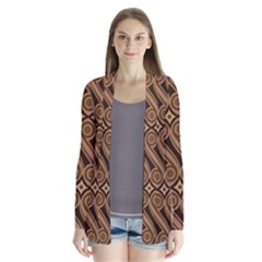 Batik The Traditional Fabric Drape Collar Cardigan by BangZart