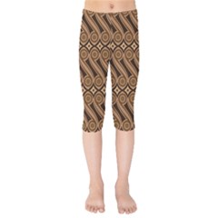 Batik The Traditional Fabric Kids  Capri Leggings  by BangZart