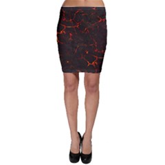 Volcanic Textures Bodycon Skirt by BangZart