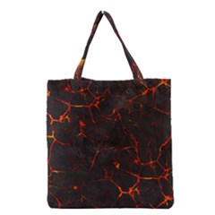 Volcanic Textures Grocery Tote Bag by BangZart