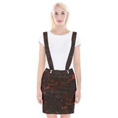 Volcanic Textures Braces Suspender Skirt