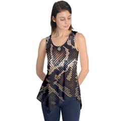 Snake Skin Olay Sleeveless Tunic by BangZart