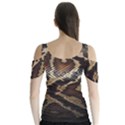 Snake Skin Olay Butterfly Sleeve Cutout Tee  View2