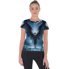 Rising Angel Fantasy Short Sleeve Sports Top  by BangZart