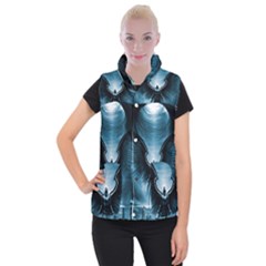 Rising Angel Fantasy Women s Button Up Puffer Vest by BangZart