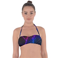 Cracked Out Broken Glass Halter Bandeau Bikini Top