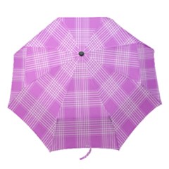 Seamless Tartan Pattern Folding Umbrellas