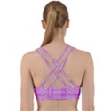 Seamless Tartan Pattern Back Weave Sports Bra View2