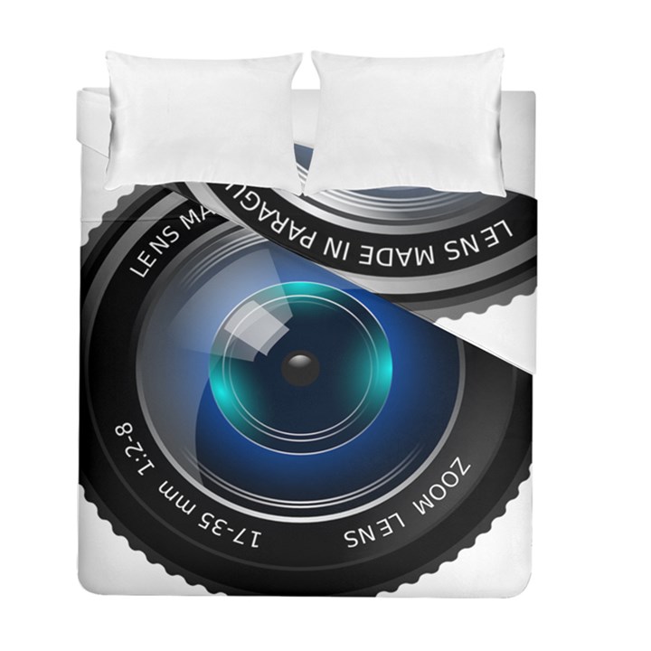 Camera Lens Prime Photography Duvet Cover Double Side (Full/ Double Size)