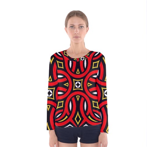 Traditional Art Pattern Women s Long Sleeve Tee by BangZart