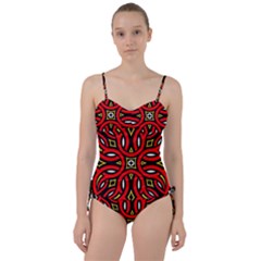 Traditional Art Pattern Sweetheart Tankini Set