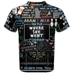 Book Quote Collage Men s Cotton Tee by BangZart