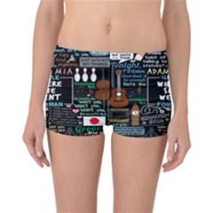 Book Quote Collage Reversible Boyleg Bikini Bottoms by BangZart