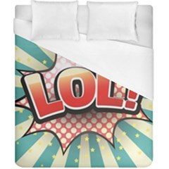 Lol Comic Speech Bubble  Vector Illustration Duvet Cover (california King Size) by BangZart