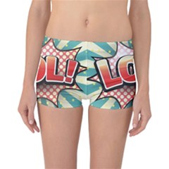 Lol Comic Speech Bubble  Vector Illustration Reversible Boyleg Bikini Bottoms by BangZart