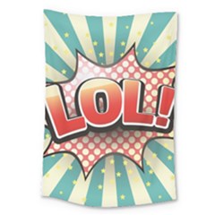 Lol Comic Speech Bubble  Vector Illustration Large Tapestry by BangZart