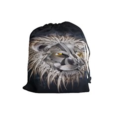 Lion Robot Drawstring Pouches (large)  by BangZart