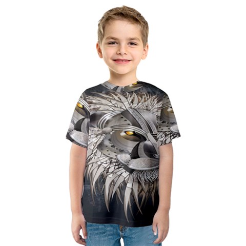 Lion Robot Kids  Sport Mesh Tee by BangZart