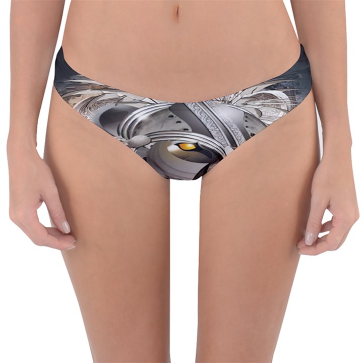 Lion Robot Reversible Hipster Bikini Bottoms