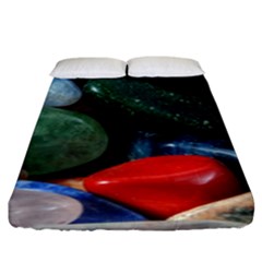 Stones Colors Pattern Pebbles Macro Rocks Fitted Sheet (king Size) by BangZart