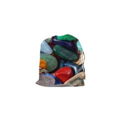 Stones Colors Pattern Pebbles Macro Rocks Drawstring Pouches (xs)  by BangZart