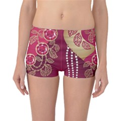 Love Heart Boyleg Bikini Bottoms by BangZart