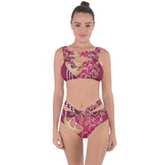 Love Heart Bandaged Up Bikini Set  by BangZart