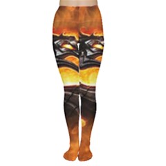 Dragon And Fire Women s Tights by BangZart