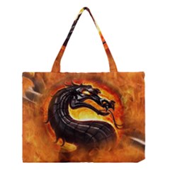 Dragon And Fire Medium Tote Bag