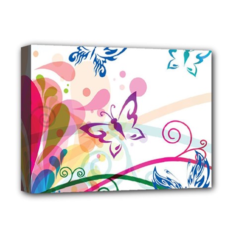 Butterfly Vector Art Deluxe Canvas 16  X 12  