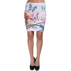 Butterfly Vector Art Bodycon Skirt by BangZart