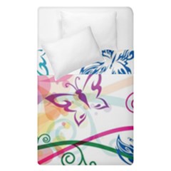 Butterfly Vector Art Duvet Cover Double Side (single Size) by BangZart