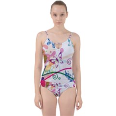 Butterfly Vector Art Cut Out Top Tankini Set