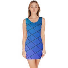 Blue Pattern Plain Cartoon Bodycon Dress by BangZart