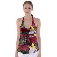 Cendrawasih Beautiful Bird Of Paradise Babydoll Tankini Top by BangZart