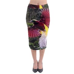 Cendrawasih Beautiful Bird Of Paradise Midi Pencil Skirt by BangZart