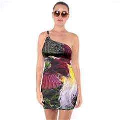 Cendrawasih Beautiful Bird Of Paradise One Soulder Bodycon Dress by BangZart