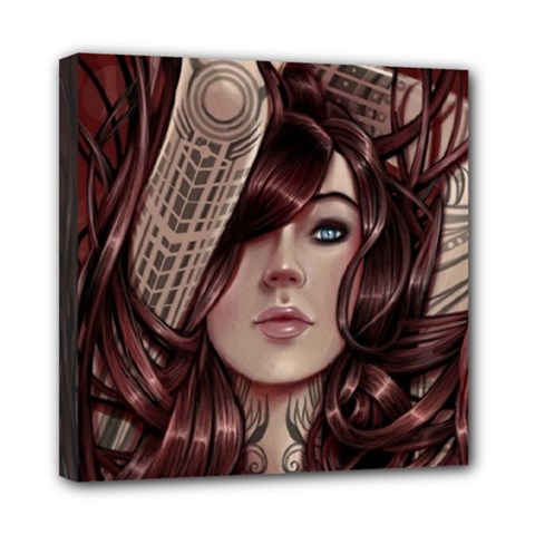 Beautiful Women Fantasy Art Mini Canvas 8  X 8 