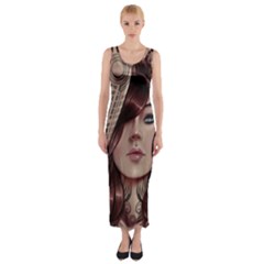 Beautiful Women Fantasy Art Fitted Maxi Dress by BangZart