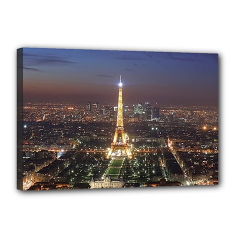 Paris At Night Canvas 18  X 12  by BangZart