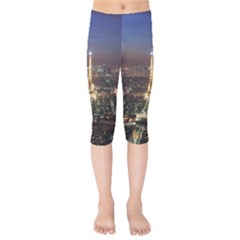 Paris At Night Kids  Capri Leggings 