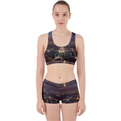 Paris At Night Work It Out Sports Bra Set