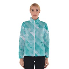 Bright Blue Turquoise Polygonal Background Winterwear