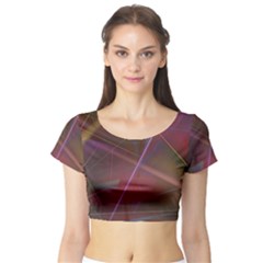 80sraveparty Short Sleeve Crop Top (tight Fit)