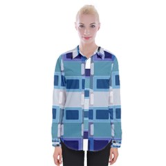 Blockedin Womens Long Sleeve Shirt