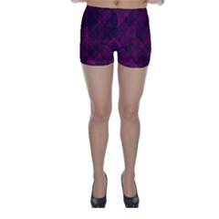 Pinkpunkplaid Skinny Shorts