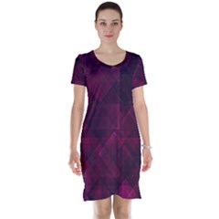 Pinkpunkplaid Short Sleeve Nightdress