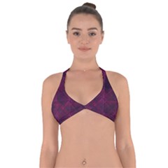 Pinkpunkplaid Halter Neck Bikini Top