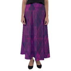 Pinkpunkplaid Flared Maxi Skirt