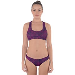 Pinkpunkplaid Cross Back Hipster Bikini Set